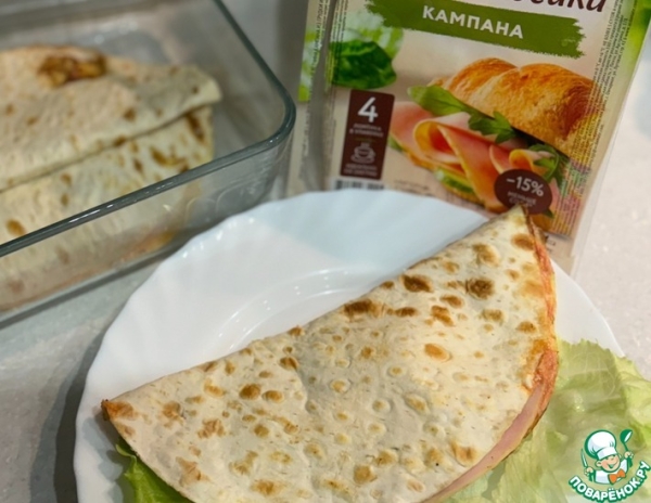 Омлет в лаваше-кругляше Омлет в лаваше-кругляше