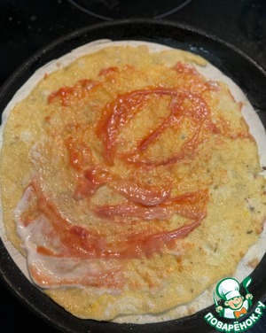 Омлет в лаваше-кругляше Омлет в лаваше-кругляше