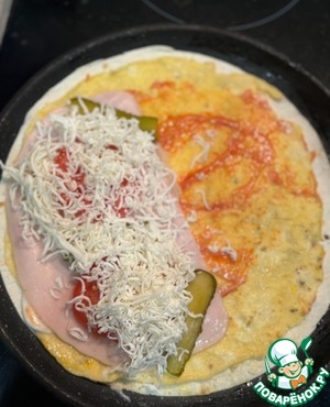 Омлет в лаваше-кругляше Омлет в лаваше-кругляше
