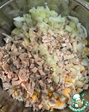 Рождественский салат Оливье