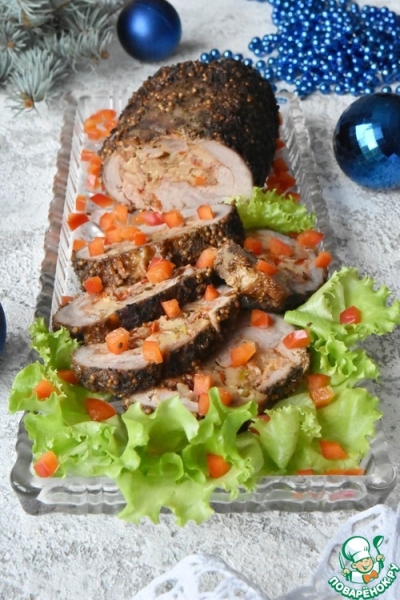 Рулет из индейки с беконом Рулет из индейки с беконом