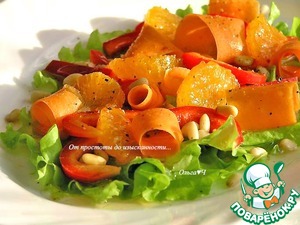 Салат из моркови с мандаринами Салат из моркови с мандаринами