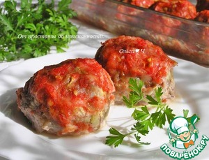 Шарики из индейки в томатном соусе