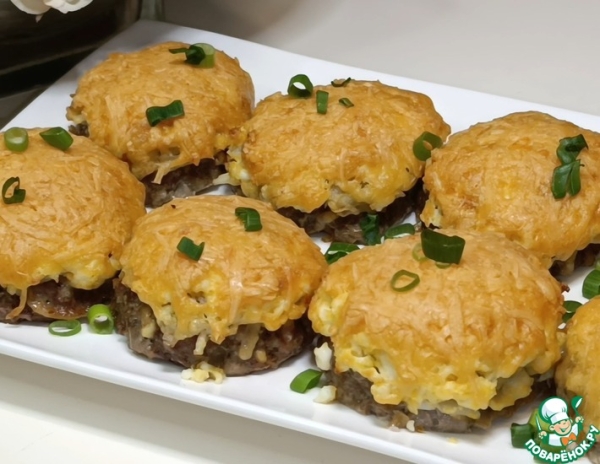 Стожки с мясом и картошкой