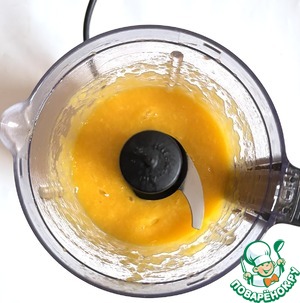 Творожно-кокосовый десерт с манго