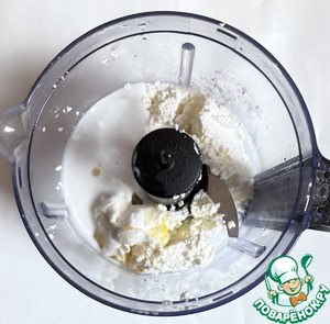 Творожно-кокосовый десерт с манго