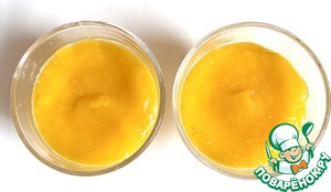 Творожно-кокосовый десерт с манго