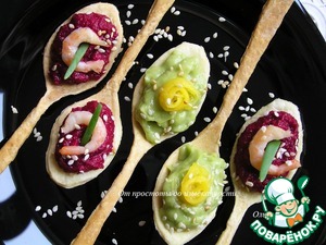 "Вкусные ложки" со свеклой и авокадо "Вкусные ложки" со свеклой и авокадо