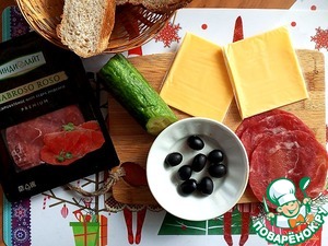 Закуска из сыровяленой индейки