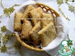 Закусочное печенье с сыром и хлопьями