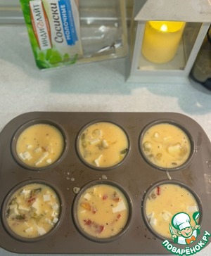 Закусочные маффины из яиц Закусочные маффины из яиц