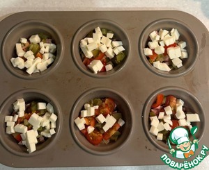 Закусочные маффины из яиц Закусочные маффины из яиц