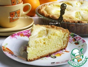 Творожный пирог с апельсином