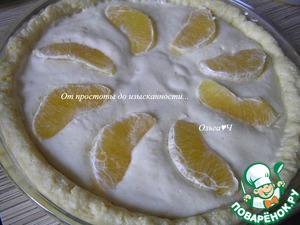 Творожный пирог с апельсином