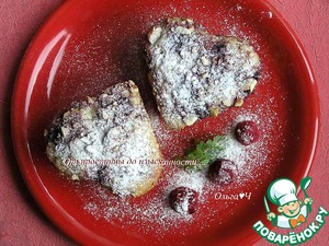 Блонди с малиной и миндалем