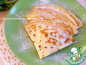 Универсальные тонкие блинчики