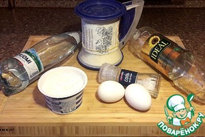 Тонкие блинчики на минералке с ягодами Тонкие блинчики на минералке с ягодами