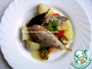 Индейка в сливочном соусе с овощами