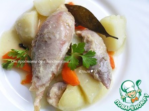 Индейка в сливочном соусе с овощами