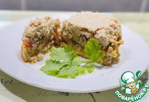 Кабачковая запеканка с куриным фаршем