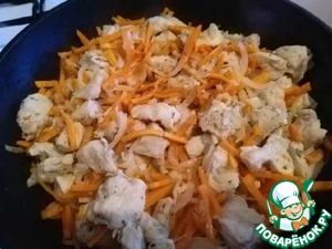 Курица с морковью и розмарином