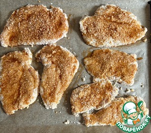 Куриный шницель из духовки