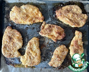 Куриный шницель из духовки