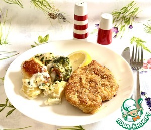 Куриный шницель из духовки