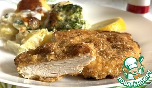 Куриный шницель из духовки
