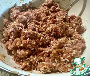 Тефтели "ёжики в помидорах"