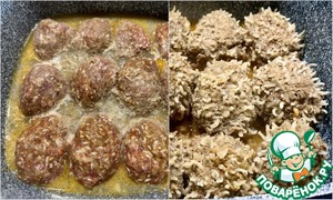 Тефтели "ёжики в помидорах"