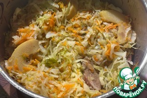 Утиная грудка в капусте