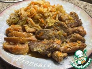 Утиная грудка в капусте