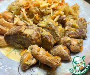 Утиная грудка в капусте