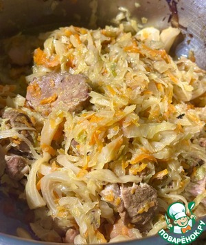 Утиная грудка в капусте