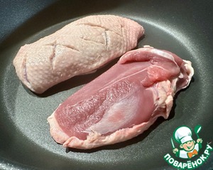 Утиная грудка в капусте