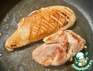 Утиная грудка в капусте