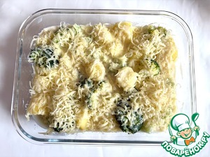 Запеканка из картофеля и брокколи
