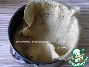 Блинный торт "Лимонно-шоколадный блюз"