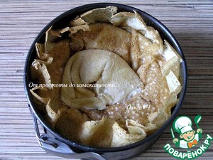 Блинный торт "Лимонно-шоколадный блюз"