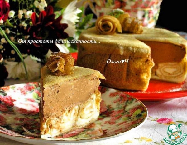 Блинный торт "Лимонно-шоколадный блюз"